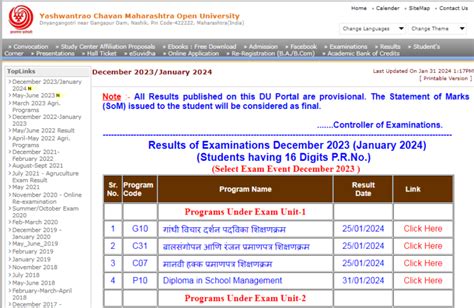 ycmou result by prn number|YCMOU Result 2024 (Released) Check @ycmou  .